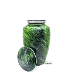 Glorious Green Adult Cremation Urn for Human Ashes - Cremation Urn - Can be Personalized - Memorial Urn - Urn for Ash - Keepsake Urn