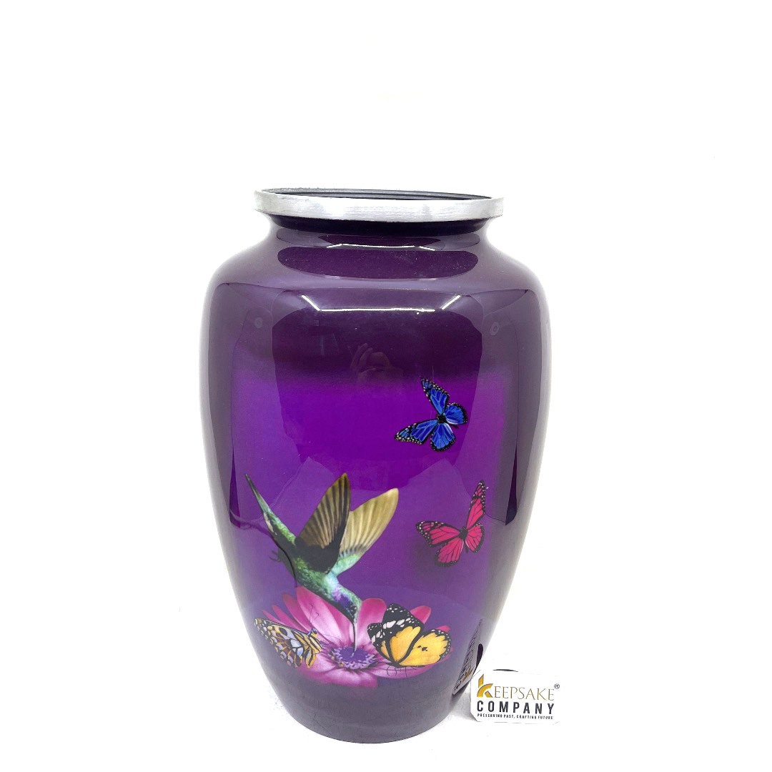 Butterfly and Humming Bird Urns for Adult Ashes - Urns for Ashes - Urn - Urns for Human Ashes - Decorative Urn - Memorial Urns - Ern - Urne