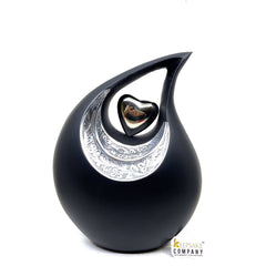 Super Premium Black Teardrop Urns for Ashes - Urn - urns for human ashes adult female - Urns - Cremation Urns for Adult Ashes - Memorial Urn