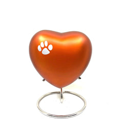 Large Orange Pet Urn -  - Pet Urns for Dogs Ashes - Dog Urn - Dog Urns for Ashes  - Urns for Dogs - Urn for Dog Ashes - Cat Urn for Ashes