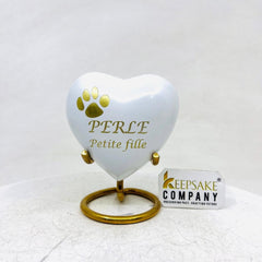 White Pet Urn - Pet Urns - Pet Urns for Dogs Ashes - Dog Urn - Dog Urns for Ashes  - Urns for Dogs - Urn for Dog Ashes - Cat Urn for Ashes