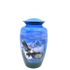 Eagle in flight Adult Cremation Urn for Human Ashes - Cremation Urn - Can be Personalized - Memorial Urn - Urn for Ash - Keepsake Urn