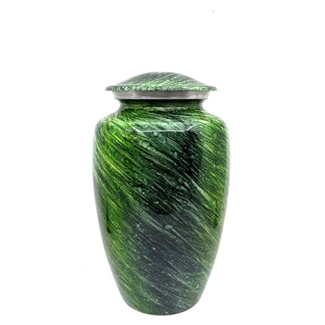 Glorious Green Adult Cremation Urn for Human Ashes - Cremation Urn - Can be Personalized - Memorial Urn - Urn for Ash - Keepsake Urn