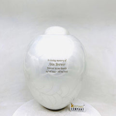 White Cremation Urns for Adult Ashes - Urns for Human Ashes - Urns for Ashes Adult Male - Urn - Decorative Urns - Burial Urn - Funeral Urn