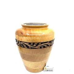 Wooden Carved Adult Cremation Urns - Wooden Urns for Ashes – Threaded Lid Funeral Urn for Human Ashes or Pet Urn for Ashes - Memorial Urn